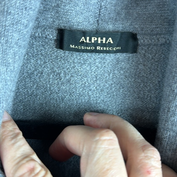 ALPHA MASSIMO REBECCHI 100% Lambs Wool Cardigan Sweater Size: 50- medium - Picture 4 of 16
